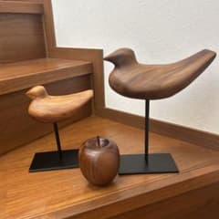 アクタス　木製　オブジェ 鳥　リンゴ 3点セット アクタス 木製 オブジェ 鳥 リンゴ 3点セット - メルカリ