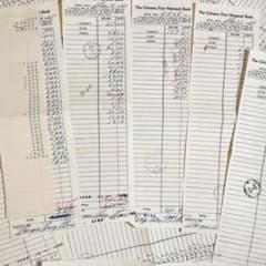 アメリカ ヴィンテージ伝票 まとめ売り a58 ヴィンテージ アメリカ 入金伝票 領収書 ランダム20グラムセット