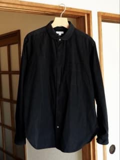 ENGINEERED GARMENTS ブラックシャツ M 丸襟のサムネイル