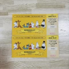 【即日発送】ムーミンバレーパーク 1デーパス 大人・子ども共通 2枚セット - 3