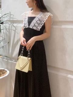 mercuryduo レースラッフルロングドレスのサムネイル