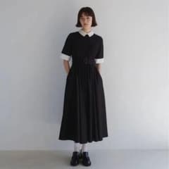 foufou THE DRESS#22 バイカラーワンピース 半袖のサムネイル