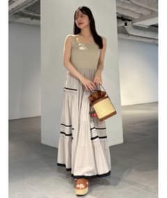 FRAY I.D ニットコンビタックティアードワンピース ベージュ 楽天市場】【即日出荷】(期間限定12%OFF) FRAY I.D フレイアイディー