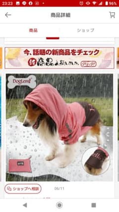 ワンちゃんカッパのサムネイル