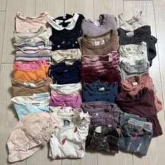 90cm 女の子服 28点 まとめ売りのサムネイル