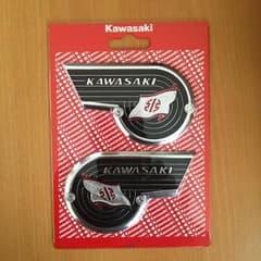 KAWASAKI カワサキ純正 エンブレムリバーマーク 左右セットのサムネイル
