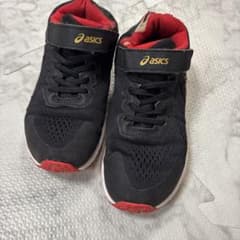 ASICS キッズスニーカー 20.0cm ブラック レッドのサムネイル