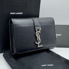 美品】サンローラン 6連キーケース レザー YSL ロゴ金具 ブラック