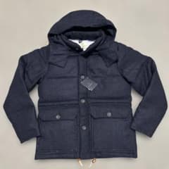 UNITED ARROWS B&Yツイードリアルダウンジャケット ダークネイビー 