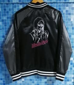 【美品】即完売レア リゾット・ネエロ　ジョジョ　黄金の風　暗殺チーム　スカジャン 美品】即完売レア リゾット・ネエロ ジョジョ 黄金の風 暗殺チーム