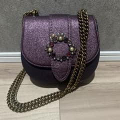 値下げ!! CHARLES & KEITH パープル ショルダーバッグのサムネイル