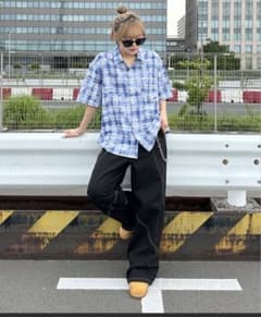 加工オンブレチェックシャツのサムネイル