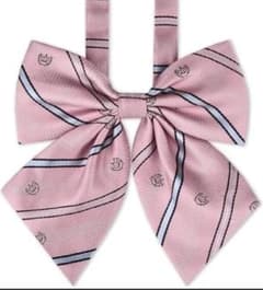 リボン ピンク アジャスター サイズ調節可能 スクールネクタイ 学生服
