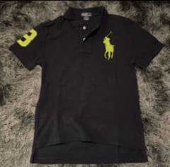 Ralph Lauren ビッグポニー ポロシャツ swag drip 短丈 黒 - メルカリ