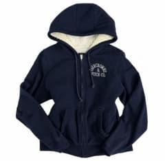 Abercrombie&Fitch アバクロ ジップパーカー ネイビー Lのサムネイル