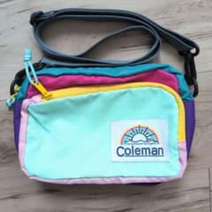 Coleman ショルダーバッグ クレイジーカラー アウトドア 廃盤 レア 