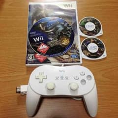 Wii 클래식 컨트롤러 + 몬스터 헌터 세트