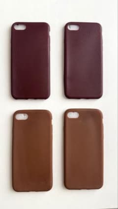 レザー調スマホケース 4個セット ソフトケース - 4