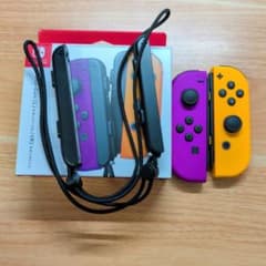 Nintendo Switch Joy-Con ネオンパープル/ネオンオレンジ - メルカリ