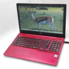 WiFi有 赤色 中古PC 富士通 AH53/A3 i7-6 SSD 即使用可 - メルカリ