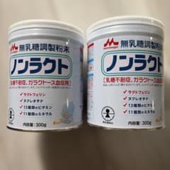 森永乳業 ノンラクト 粉ミルク 300g 2缶セット - メルカリ