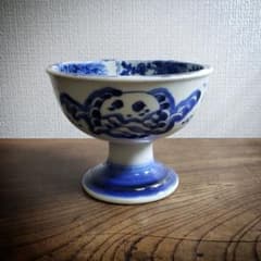 盃洗　江戸　鉄線唐草　花唐草　梅　四角窓　竹　草花　希少　だまし絵　古伊万里 盃洗 江戸 鉄線唐草 花唐草 梅 四角窓 竹 草花 希少 だまし絵 古