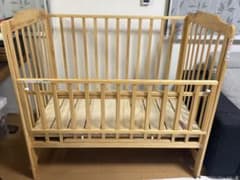 【木製ベビーベッド】KATOJI ハイタイプ ハイポジション レギュラーサイズのサムネイル