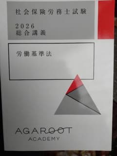 【ほぼ新品】社会保険労務士試験 2026 総合講義 労働基準法のサムネイル