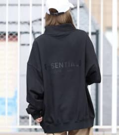 エッセンシャルズ ハーフジップ スウェット 裏起毛のサムネイル
