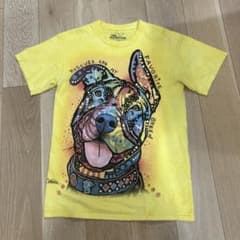 THE MOUNTAIN 犬 Tシャツ Sサイズ イエローのサムネイル