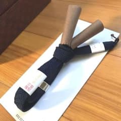 新品未使用　羽織紐　男性メンズ　濃紺　正絹１００%のサムネイル