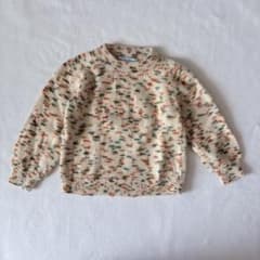 美品✨セレンディピティ キッズ長袖ニット アルパカ100%アイボリー90 