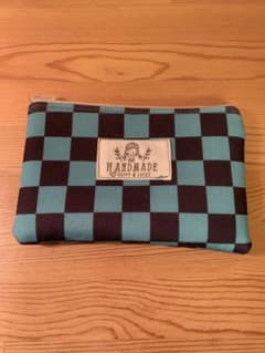 市松模様 ハンドメイドミニポーチ　小物入れのサムネイル