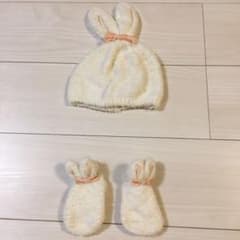専用☆ジェラピケ　ベビー帽子うさぎのサムネイル