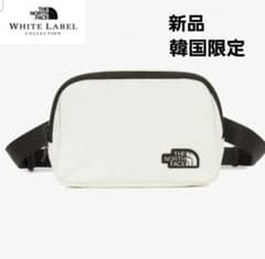新品 韓国限定 ノースフェイス ボディバック ウエストポーチ ホワイト