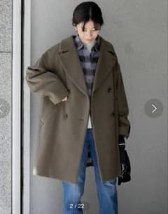 アーバンリサーチドアーズJAPAN FABRIC ミドルコート モカ Mサイズ