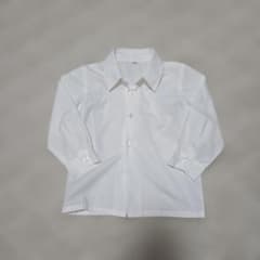キッズ 長袖シャツ ホワイト 100cmのサムネイル