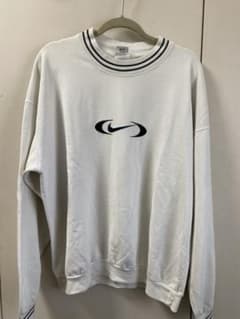 90s NIKE オールド ナイキ リブライン 刺繍 スウッシュ スウェットのサムネイル