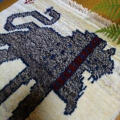 ライオンギャッベクッション 手織り イラン シラーズ ライオンギャッベクッション 手織り イラン シラーズ ライオンギャッベ