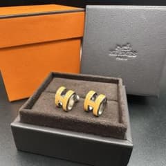 極美品✨ エルメス HERMES ピアス ミニポップ H型 1610 - メルカリ