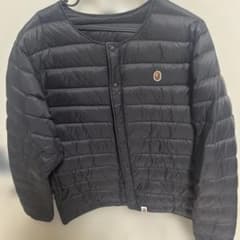 A Bathing Ape 黒 ダウンジャケット Lサイズのサムネイル