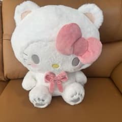 タグ付き 特大 ハローキティ ホワイトベアドール　GJのサムネイル