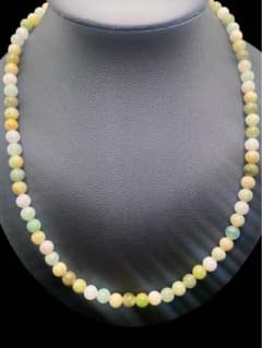天然翡翠 ジェイド マルチカラー ネックレス K18 39cm Jade - メルカリ