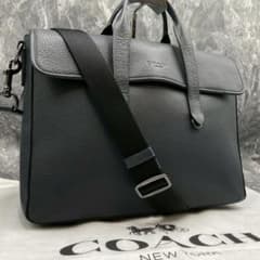 未使用級 コーチ サリバン ポートフォリオ ブリーフケース 2way レザー