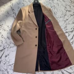 極美品◎ポールスミス チェスターコート ロング マルチストライプ