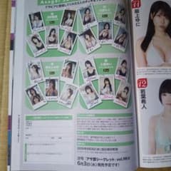 アサ芸シークレット vol. 98 チェキ プレゼント応募アンケート用紙