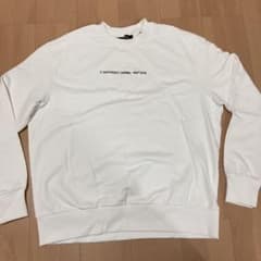 DIESEL 2019 ビックサイズ　ロゴ　刺繍　白色　スウェット　トレーナーのサムネイル