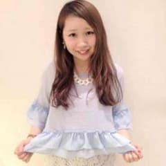 ミスティック♡フリルカットソー♡水色のサムネイル