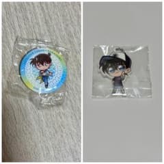 名探偵コナン くら寿司 工藤新一 缶バッジ 江戸川コナン ストラップ