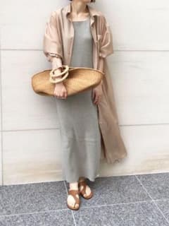 期間限定値下げ!　IENA  イエナ　リブマキシワンピースのサムネイル